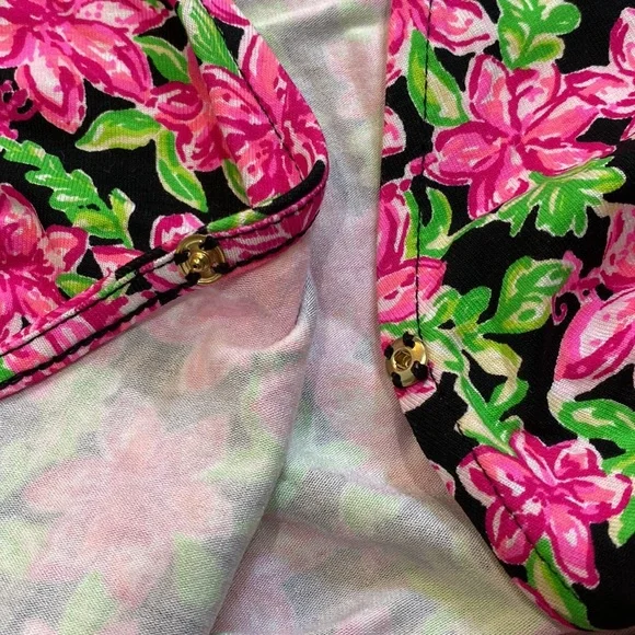 Lilly Pulitzer Pink and Green Floral Dress - Picture 7 of 11